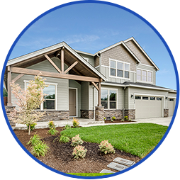 residential house green grass