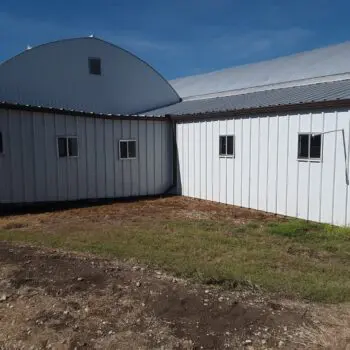 Metal building exterior cleaning service